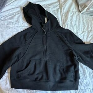 NWT black half zip lululemon scuba hoodie